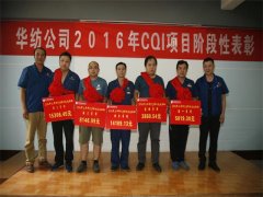 公司對2016年CQI項目進行階段性總結表彰